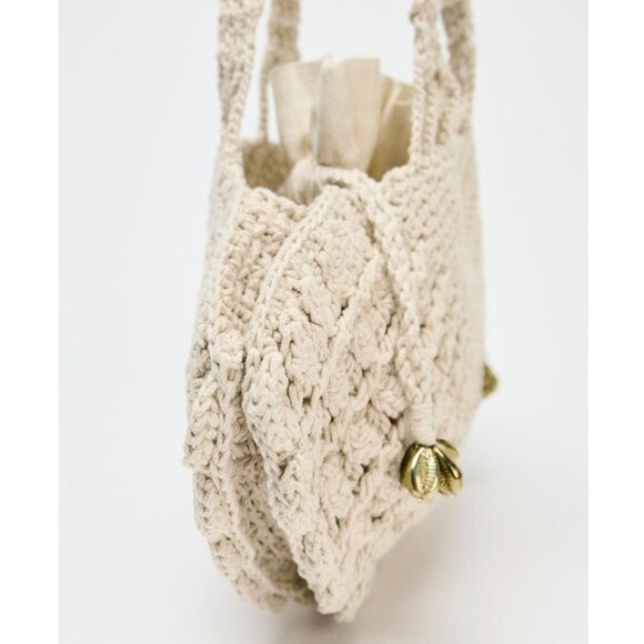 NEW With Tags! ZARA The Coastal Muse Lace Bag - Picture 5 of 6